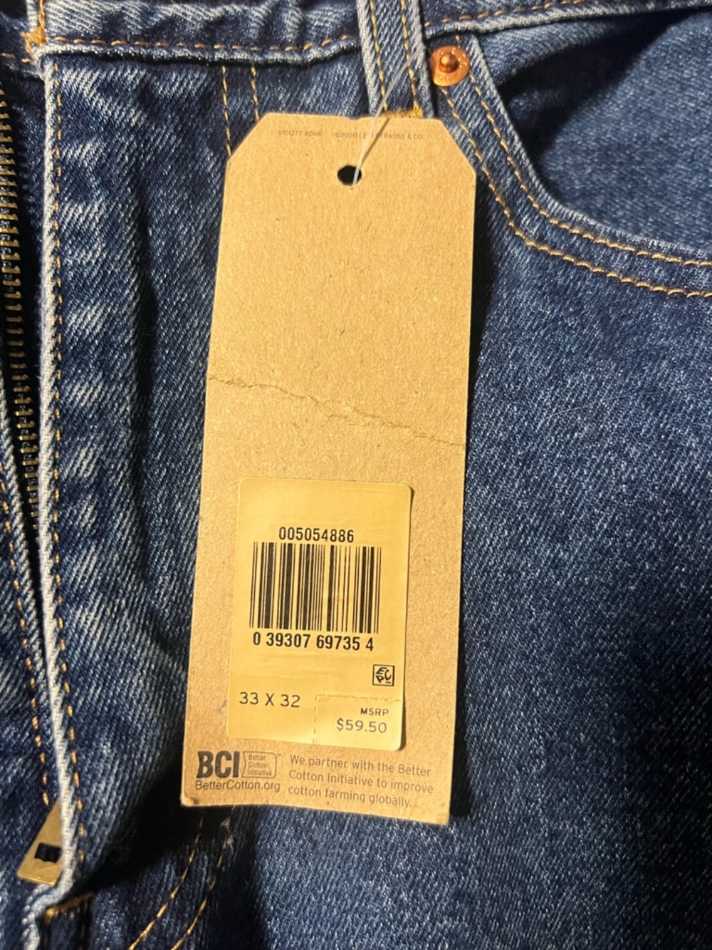 Levi's Relaxed Fit Medium Blue Denim Jeans - Picture 3 of 6